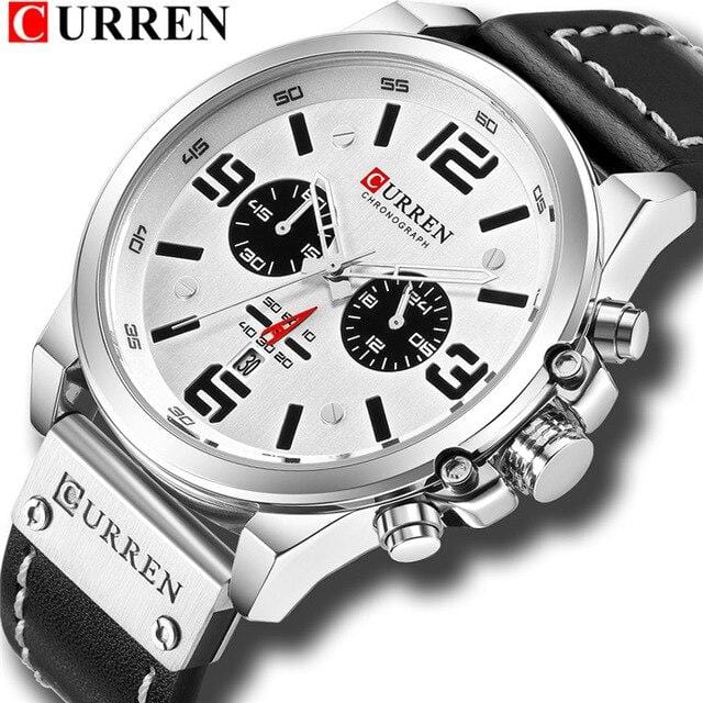 Reloj Hombre 2018 Casual Date Quartz Watches For Men CURREN Fashion Leather Sports Men's Wrsitwatch Chronograph Male Watch