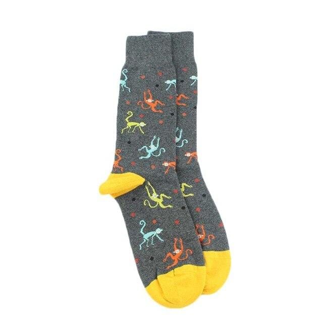 [COSPLACOOL] nouveauté Cool Harajuku équipage chaussettes drôles rue Hip Hop grande taille chaussettes hommes Divertidos bière Skateboard Chaussette Homme