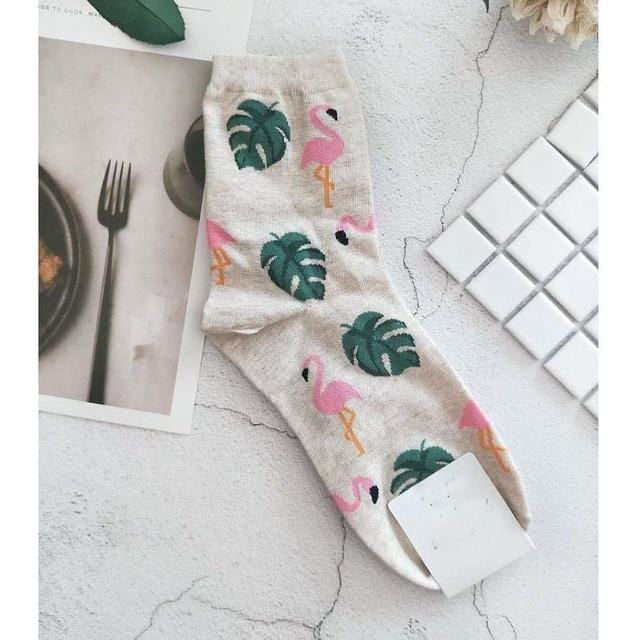 [EIOISAPRA]Cute Jacquard/Plants Printing Pattern Art Socks Women Korean Animal/Cactus Socks Funny Socks Kawaii Sokken Calcetines