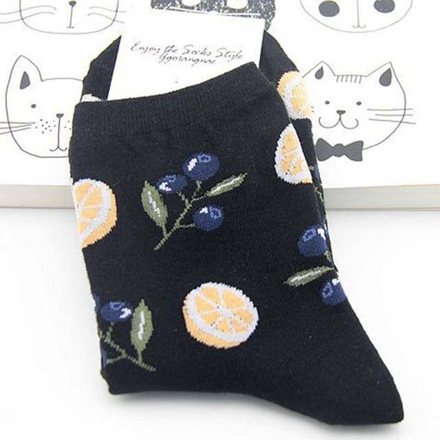 [EIOISAPRA]Cute Jacquard/Plants Printing Pattern Art Socks Women Korean Animal/Cactus Socks Funny Socks Kawaii Sokken Calcetines