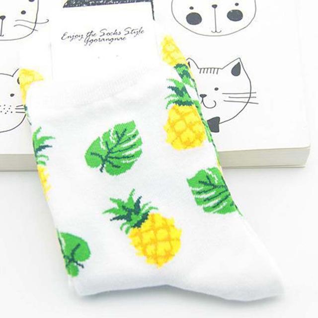 [EIOISAPRA]Cute Jacquard/Plants Printing Pattern Art Socks Women Korean Animal/Cactus Socks Funny Socks Kawaii Sokken Calcetines