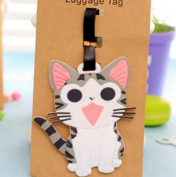 Travel Accessories Creative Luggage Tag Animal Cartoon Silica Gel Suitcase ID Addres Holder Baggage Boarding Bag Portable Label