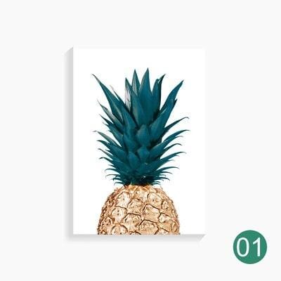 Nordic Ananas Malerei Wand Poster Cuadros Decoracion Poster Und Drucke Anlage Kunst Poster Leinwand Malerei Kein Foto Rahmen