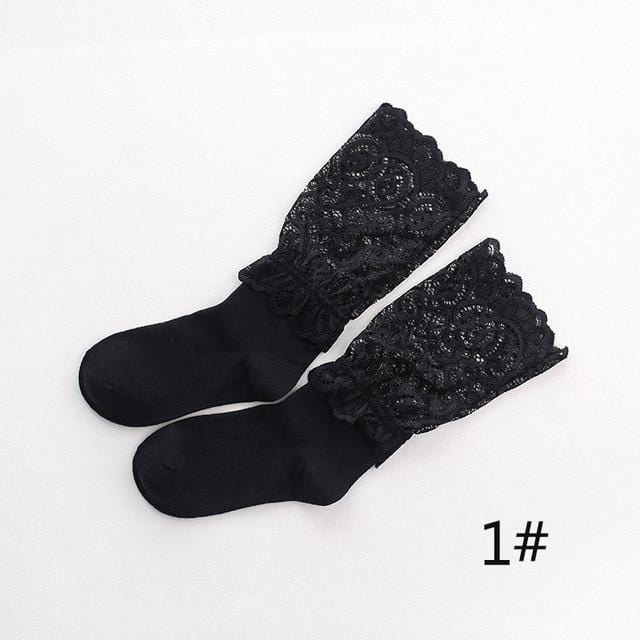 Vente Sexy rétro dentelle florale maille femmes fille chaussettes élastique 2018 été mode dame Transparent chaussettes courtes