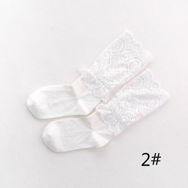 Sale Sexy Retro Lace Floral Mesh Women Girl Socks Elastic 2018 Summer Fashion Lady Transparent Short Socks