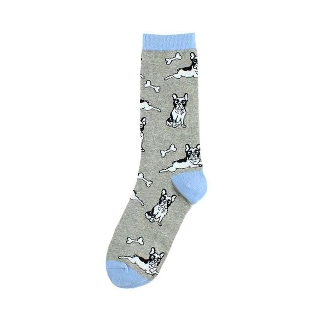 Chaussettes amusantes pour adultes, mi-mollet, à la mode, chimpanzé, carlin, taureau, bouledogue, paresseux, escargot, Boston Terrier, singe, chien, chiot, Animal, livraison directe