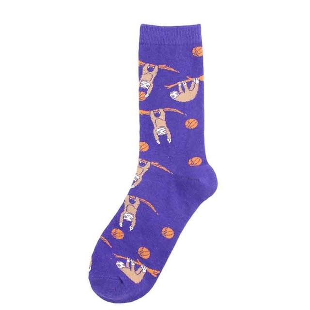 Chaussettes amusantes pour adultes, mi-mollet, à la mode, chimpanzé, carlin, taureau, bouledogue, paresseux, escargot, Boston Terrier, singe, chien, chiot, Animal, livraison directe