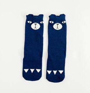 Chaussettes en coton pour enfants, chaussettes de style dessin animé souris, renard, totoro, pour bébés, petits garçons et filles, jambes hautes, chaudes, chaussettes courtes pour grands enfants