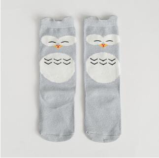 Chaussettes en coton pour enfants, chaussettes de style dessin animé souris, renard, totoro, pour bébés, petits garçons et filles, jambes hautes, chaudes, chaussettes courtes pour grands enfants