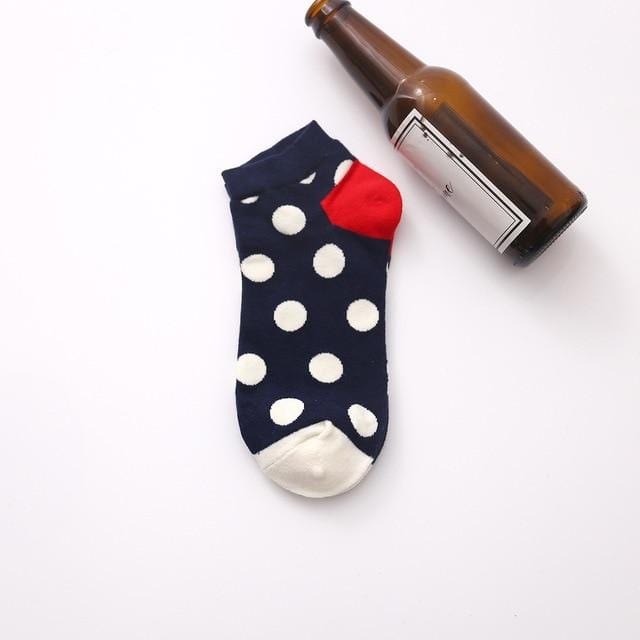 Summer Trendy Happy Socks Men Cotton Boat Man Socks Interest Funny Originality Harajuku ankle Sock Food Fruit