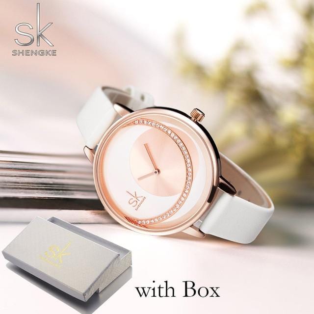 SK Fashion Luxury Brand Women Quartz Watch Creative Thin Ladies Wrist Watch For Montre Femme 2019 Female Clock relogio feminino