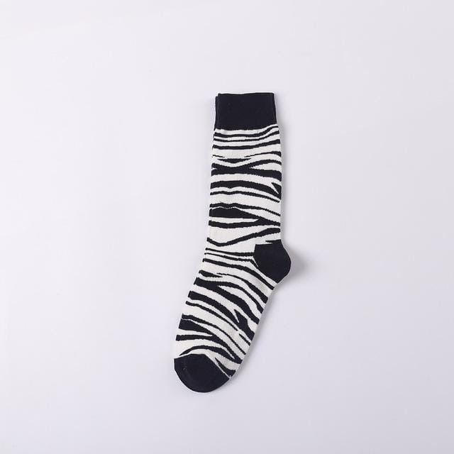 PEONFLY Cartoon Creativity Leopard Cat Animal Harajuku Crazy Cotton Funny Women Casual Socks Men Novelty Happy Short Socks