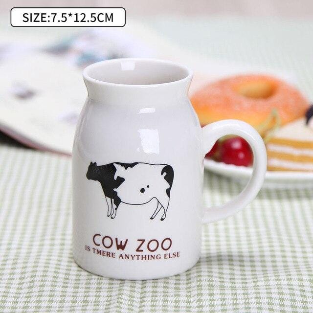 250/400ML Creative Cartoon Ceramic Mug Heat-resistant Tea Coffee Mug Children Milk Coffee Cup Travel Mug Home Office Coffee Mugs