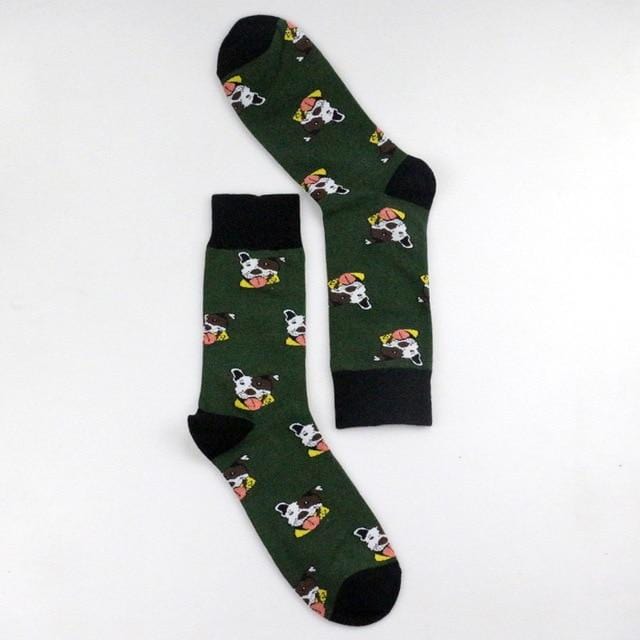 Funky chien, animal de compagnie, carlin, Shiba Inu, Beagle, bouledogue chaussettes nouveauté bonneterie femmes dames chaussettes hommes unisexe hiver coton chaussettes heureuses femme