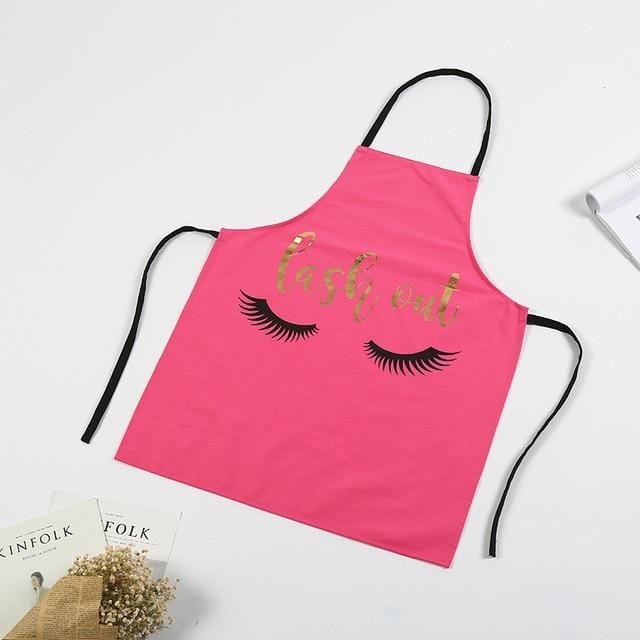 1Pcs Fashion Bronzing Cotton Apron Women Adult Bibs Home Cooking Baking Coffee Shop Cleaning Aprons Kitchen Accessories