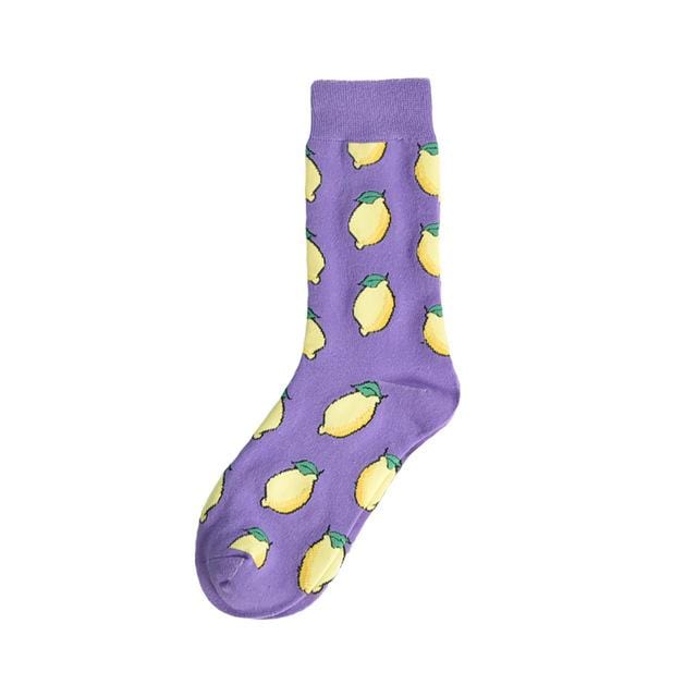 Herbstmode Straße Harajuku Stil lustige Socken Unisex Phantasie Obst Tier Kunst Mann Baumwollsocken süße glückliche Frau lange Socken Meias