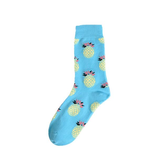 Herbstmode Straße Harajuku Stil lustige Socken Unisex Phantasie Obst Tier Kunst Mann Baumwollsocken süße glückliche Frau lange Socken Meias