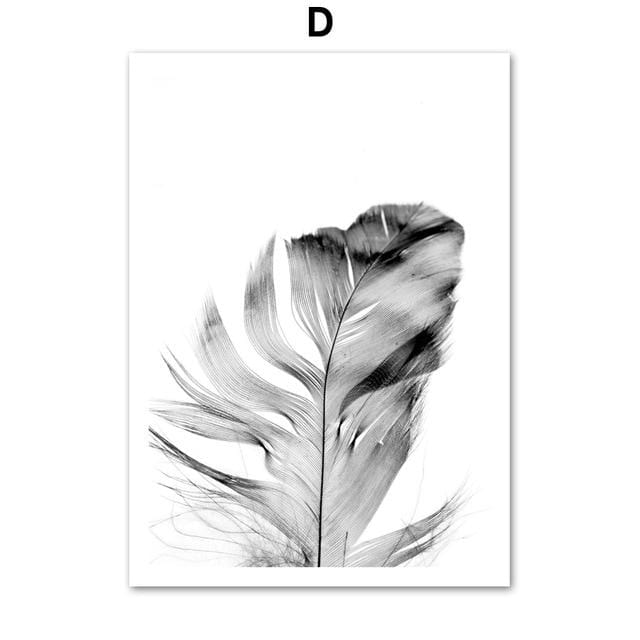 Mädchen Vogel Blume Feder Zitate Landschaft Wand Kunst Leinwand Malerei Nordic Poster Und Drucke Wand Bilder Für Wohnzimmer Dekor