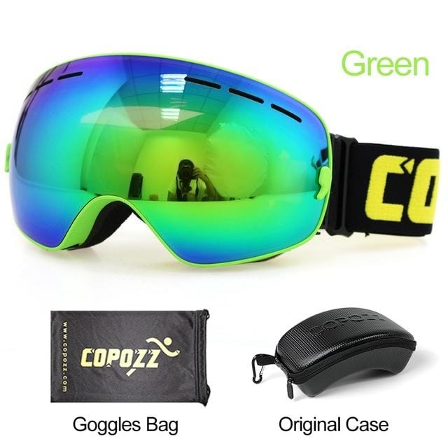 COPOZZ Brand Ski Goggles Men Women Snowboard Goggles Glasses for Skiing UV400 Protection Snow Skiing Glasses Anti-fog Ski Mask