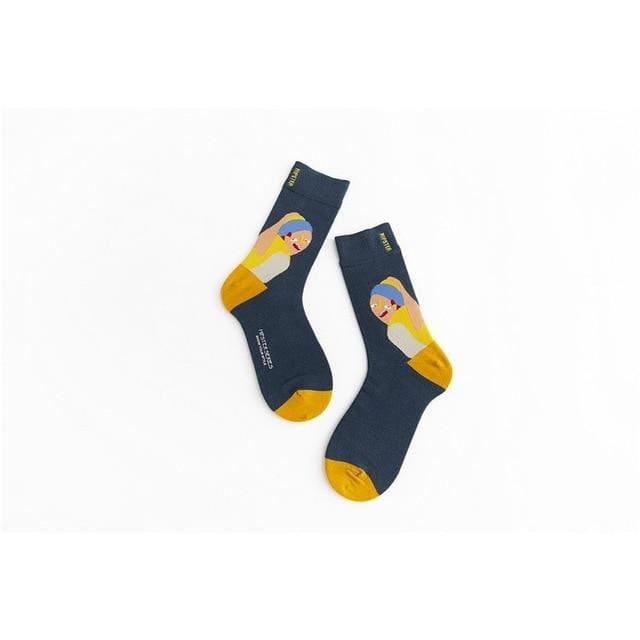 Unisex Malerei Stil Männer Socken 100 Baumwolle Harajuku Bunte Volle Socken Männer 1 Paar Geschenke Größe 35-43