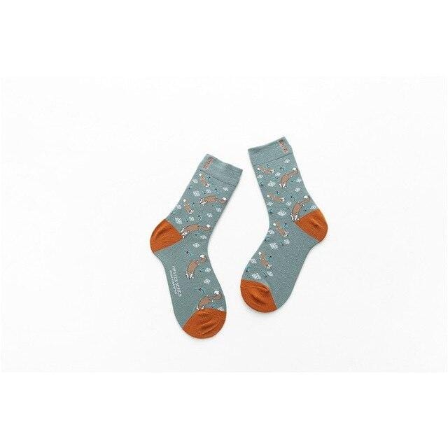 Chaussettes unisexes Style peinture pour hommes, 100 coton, chaussettes complètes colorées Harajuku, 1 paire, cadeaux, taille 35-43