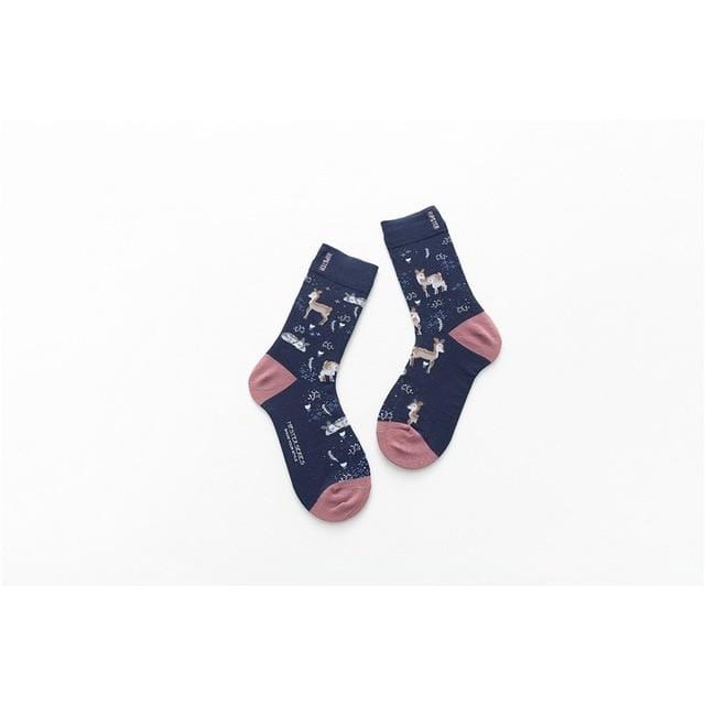 Chaussettes unisexes Style peinture pour hommes, 100 coton, chaussettes complètes colorées Harajuku, 1 paire, cadeaux, taille 35-43