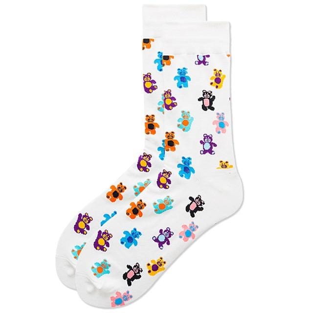 Mode Unisex Hip Hop Herren Happy Socken Herbst mit Früchten und Cartoon-Bild Coole Socken gekämmte Baumwolle für Liebhaber Meias 404