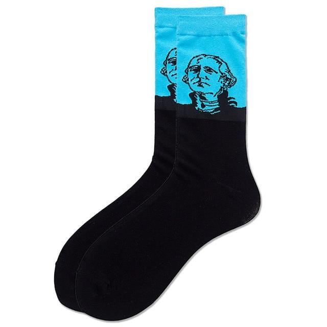 Mode unisexe Hip Hop hommes chaussettes heureuses automne avec des Fruits et image de dessin animé chaussettes Cool coton peigné pour les amoureux Meias 404