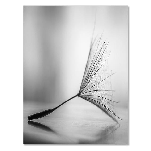 Dandelion Flower Canvas Painting Modern Black White Art Pictures for Home Decoration Living Room Abstract Wall Poster No Frame