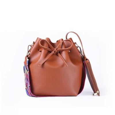 DAUNAVIA femmes sac avec sangle colorée sac seau femmes sacs à bandoulière en cuir PU marque concepteur dames bandoulière sacs de messager