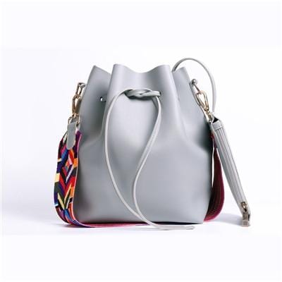 DAUNAVIA femmes sac avec sangle colorée sac seau femmes sacs à bandoulière en cuir PU marque concepteur dames bandoulière sacs de messager