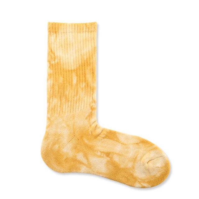 Chaussettes de Skateboard colorées unisexes pour hommes, nouveauté, teinture par nouage, chaussettes hip hop Harajuku en coton, chaussettes longues pour Couple ethnique Meias