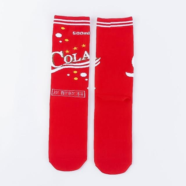 Femmes chaussettes drôle mignon dessin animé Fruits banane avocat citron oeuf Cookie beignets nourriture heureux japonais Harajuku skateboard chaussettes