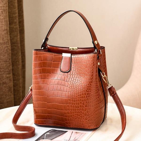 HJPHOEBAG fashion Crocodile Crossbody Bag For Women Shoulder Bag Designer Women Bags Luxury PU Leather Bag Bucket Handbag YC254