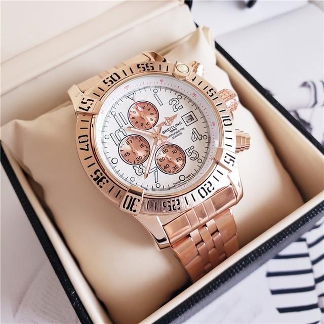 Nouvelle marque de luxe Breitling montre-bracelet mécanique montres pour hommes montre à Quartz avec bracelet en acier inoxydable relojes hombre automatique