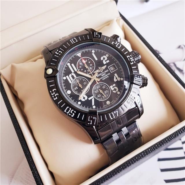 Nouvelle marque de luxe Breitling montre-bracelet mécanique montres pour hommes montre à Quartz avec bracelet en acier inoxydable relojes hombre automatique