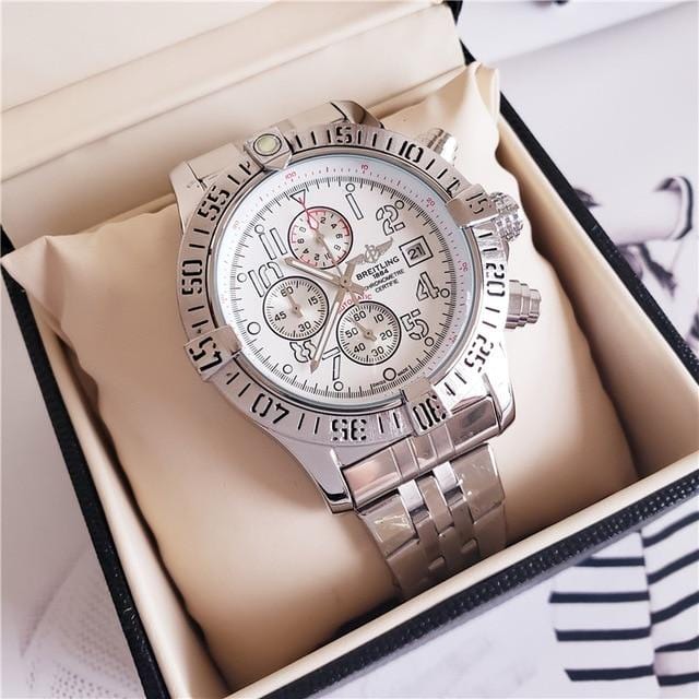 Nouvelle marque de luxe Breitling montre-bracelet mécanique montres pour hommes montre à Quartz avec bracelet en acier inoxydable relojes hombre automatique