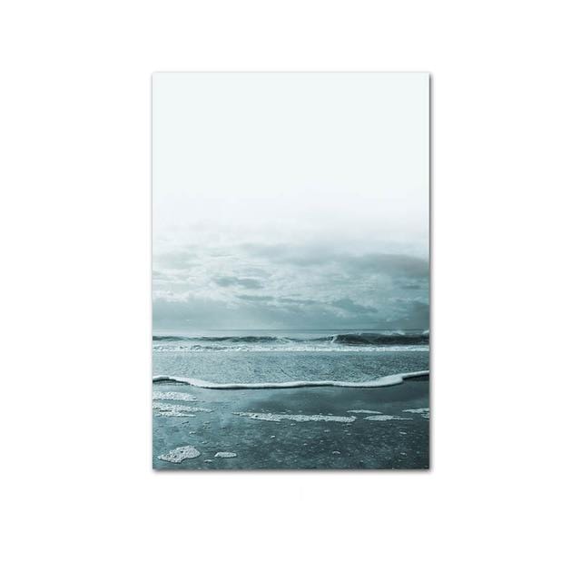 Nordic Decoration Sea Beach Ocean Waves Poster and Print Wall Art Picture Canvas Painting Modern Scandinavian Home Room Decor