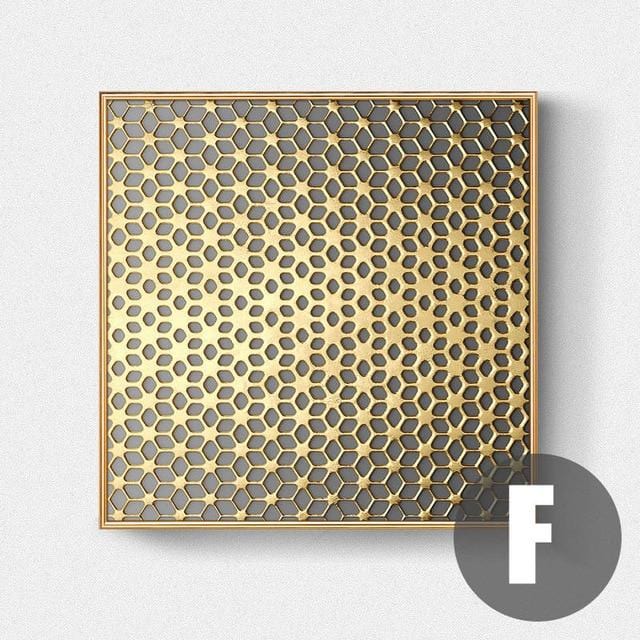 Abstract Gold Black White Modern Square Texture Canvas Painting Posters And Prints Home Decor Wall Art Pictures For Living Room