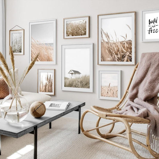 Reeds Wheat House Leaf Nordic Posters And Prints Wall Art Canvas Painting Wall Pictures For Living Room Scandinavian Home Decor