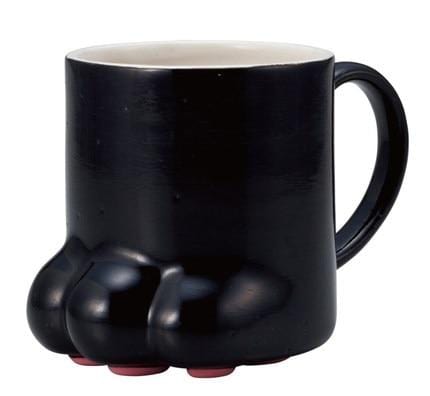 Pandapark mignon créatif pattes de chat en céramique personnalité lait tasse bureau café gobelet petit déjeuner tasses cadeau pour enfants PPX016