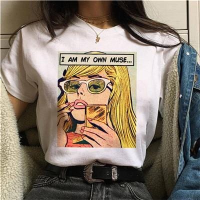 New Feminists Harajuku T Shirt Women Feminism T-shirt Girl Power Graphic Tshirt Grunge Aesthetic Top Tees Female Clothes