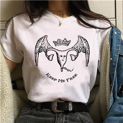 New Feminists Harajuku T Shirt Women Feminism T-shirt Girl Power Graphic Tshirt Grunge Aesthetic Top Tees Female Clothes