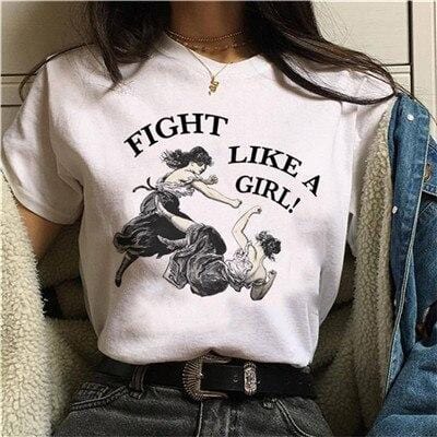 New Feminists Harajuku T Shirt Women Feminism T-shirt Girl Power Graphic Tshirt Grunge Aesthetic Top Tees Female Clothes