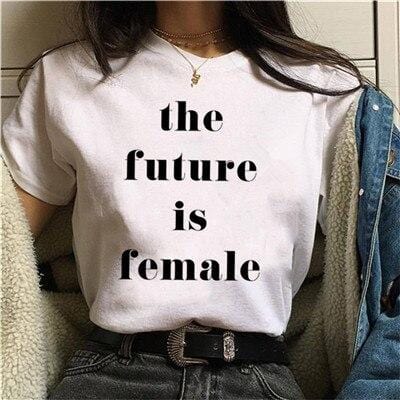 New Feminists Harajuku T Shirt Women Feminism T-shirt Girl Power Graphic Tshirt Grunge Aesthetic Top Tees Female Clothes