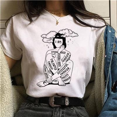 New Feminists Harajuku T Shirt Women Feminism T-shirt Girl Power Graphic Tshirt Grunge Aesthetic Top Tees Female Clothes