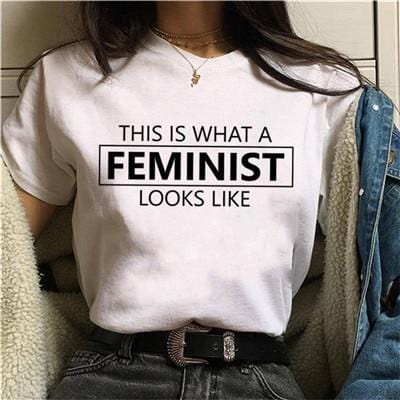 New Feminists Harajuku T Shirt Women Feminism T-shirt Girl Power Graphic Tshirt Grunge Aesthetic Top Tees Female Clothes