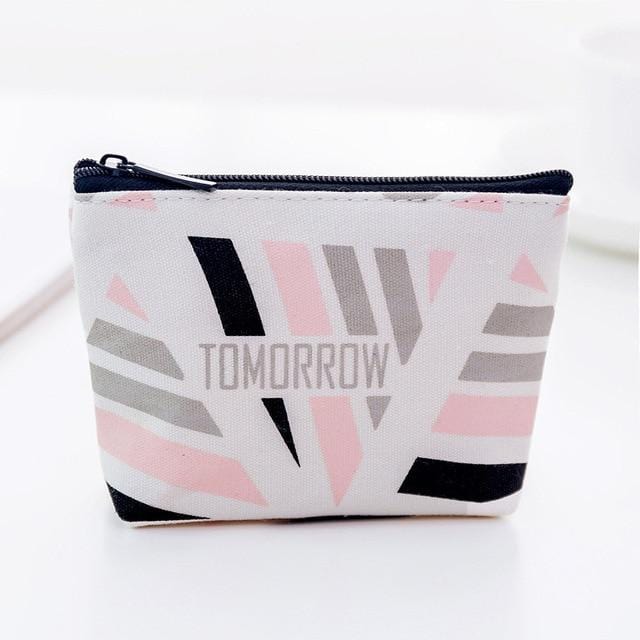 Mini Sanitary Napkin Bag Canvas Coin Purse Credit Card Holder Sanitary Pad Pouch Cosmetics Organizer Storage Bags Women Wallets