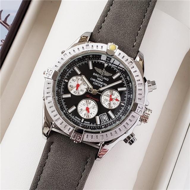 NEW Breitling Luxury Brand Mechanical Wristwatch Mens Watches Quartz Watch with Stainless Steel Strap relojes hombre automatic