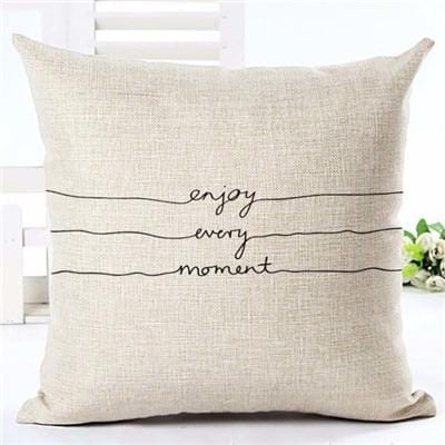 Letter Love Home Cushion Covers Linen Black White Pillow Cover Sofa Bed Nordic Decorative Pillow Case 45x45cm